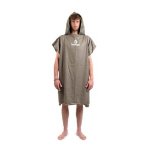Surflogic microfibre poncho green