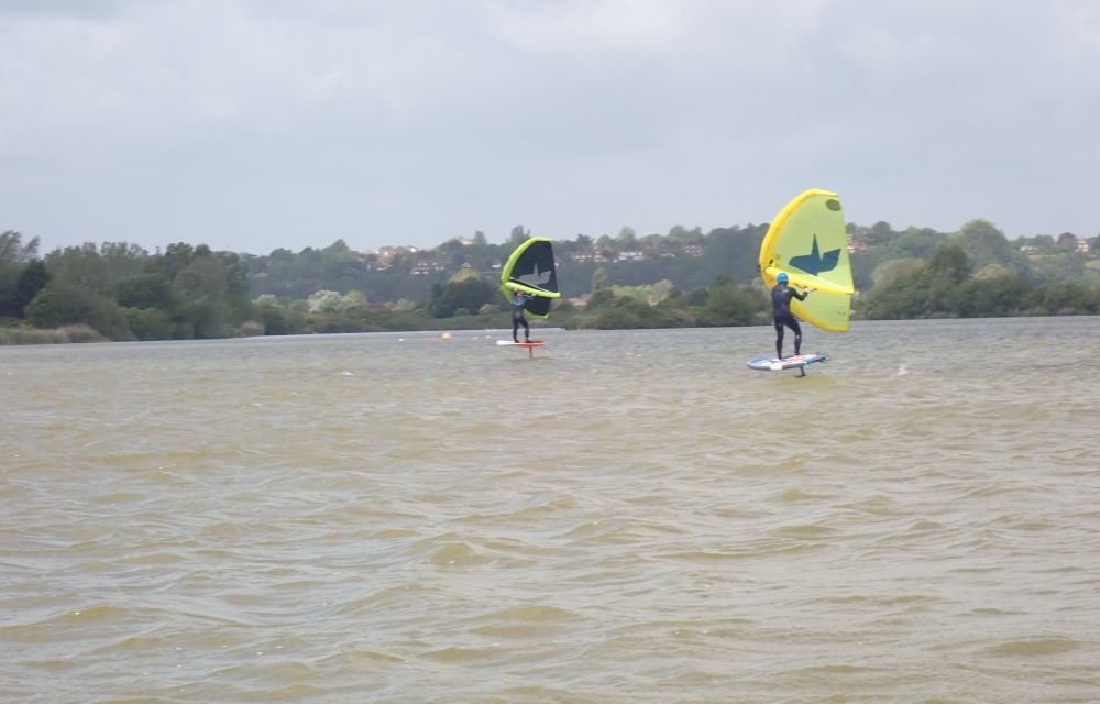 Wingsurfers at Rye Watersports