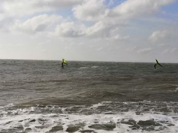 Jimmy and Matt wing surfing Jimmy and Matt wing surfing